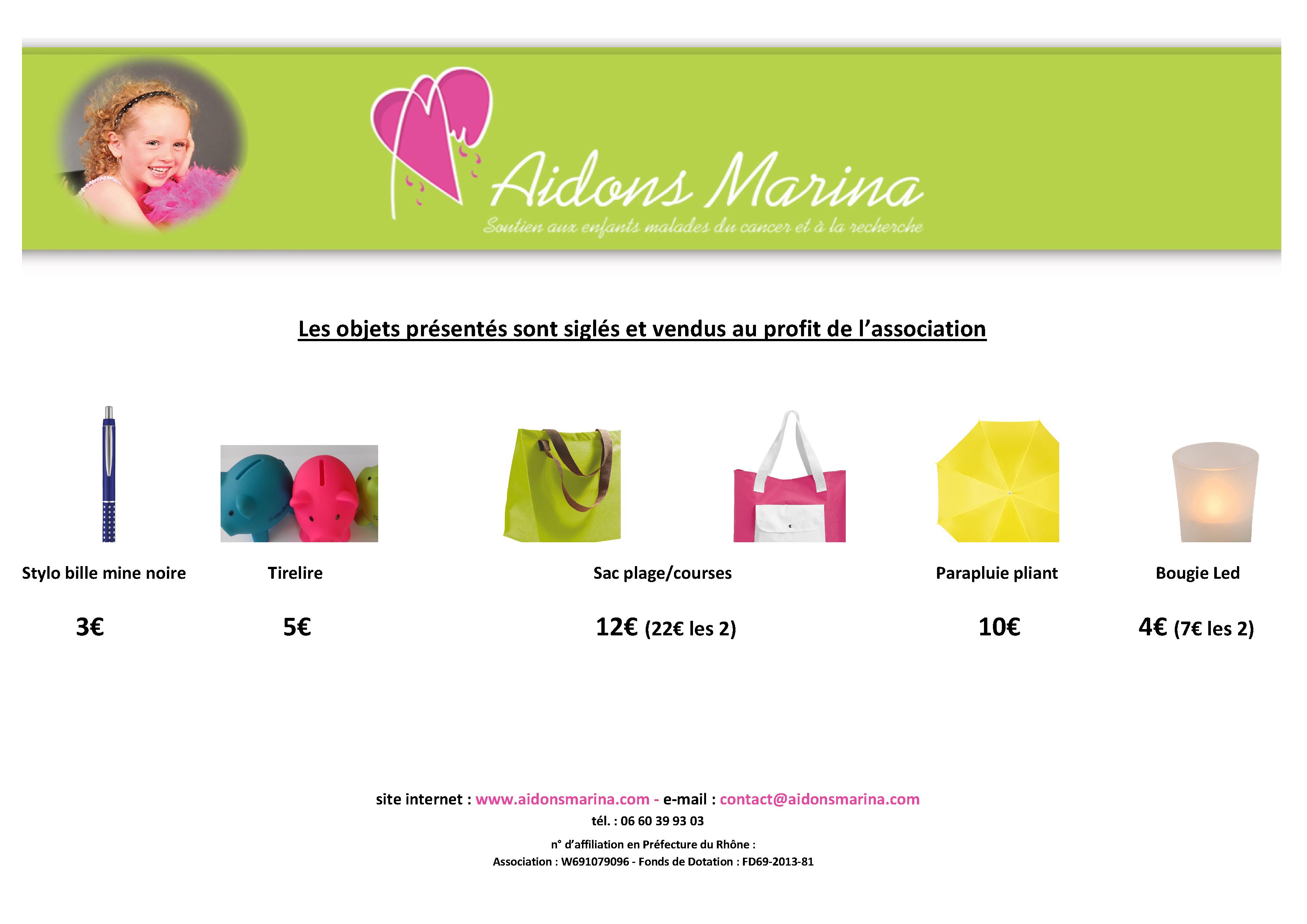 Objets vendre Asso AM 2017 1